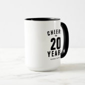 結婚20周年記念のオリジナルコーヒー マグカップ (正面右)