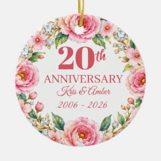 結婚20周年記念ギフト|オーナメント セラミックオーナメント