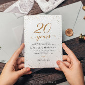 結婚20周年記念パーティーの招待状 - GAC24c 招待状