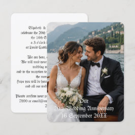 結婚20周年記念ペアフォト招待状