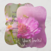 結婚20周年 アスターズ ガーデン フラワー 招待状 (正面/裏面)