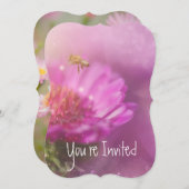 結婚20周年 アスターズ ガーデン フラワー  Inv 招待状 (正面/裏面)