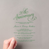 結婚20周年(エメラルド婚式)記念 アクリル招待状 (インサイチュ (ポータブル))