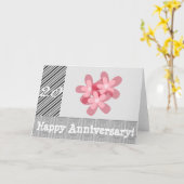 結婚20周年 カード (黄色い花)