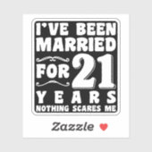 結婚21周年おめでとう シール (シート)