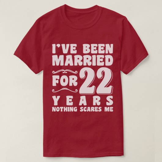結婚22周年記念日 Tシャツ (デザイン正面)