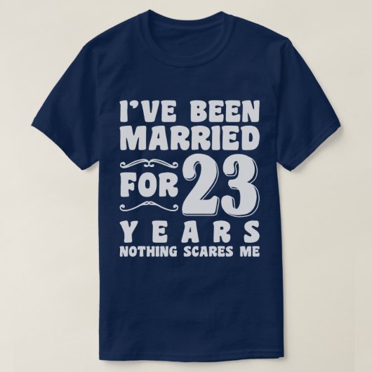 結婚23周年記念日 Tシャツ (デザイン正面)