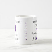 結婚25周年おめでとう妻 パープル コーヒーマグカップ (中央)