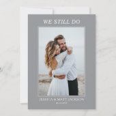 結婚25周年お祝い We Still Do 招待状 (正面)