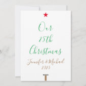結婚25周年クリスマス シーズンカード (裏面)