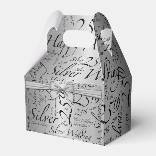 結婚25周年記念のオーダーメイド フェイバーボックス (正面サイド)