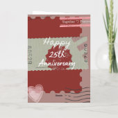 結婚25周年記念カード カード (裏面)
