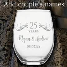 結婚25周年記念ギフト 名前入り