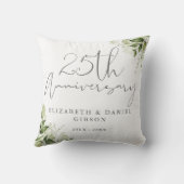 結婚25周年記念グリーンリーフフラワー クッション (裏面)