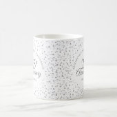 結婚25周年記念シルバーハート コーヒーマグカップ (中央)