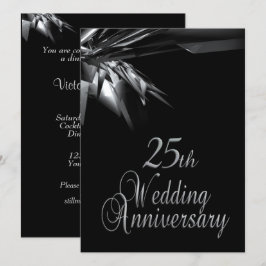 結婚25周年記念パーティーの招待状 招待状