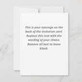 結婚25周年記念パーティー招待状 招待状 (裏面)