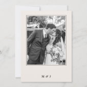 結婚25周年記念パーティー 誓いの更新 2枚の写真 招待状 (裏面)