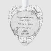 結婚25周年記念モノグラム オーナメント (正面)