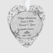 結婚25周年記念モノグラム オーナメント (正面)