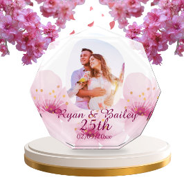 結婚25周年記念桜デザイン フォトブロック