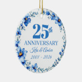 結婚25周年記念  セラミックオーナメント (右)