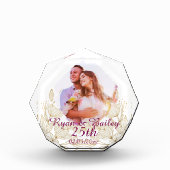 結婚25周年記念 春の花 デザイン フォトブロック (正面)