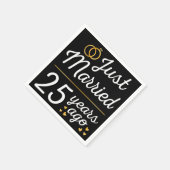 結婚25周年記念 II スタンダードカクテルナプキン (角)