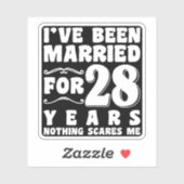 結婚28周年記念パーティーおもしろグッズ シール (シート)