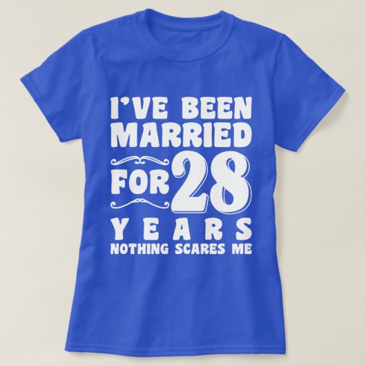 結婚28年で結婚式の楽しみ方 Tシャツ (デザイン正面)