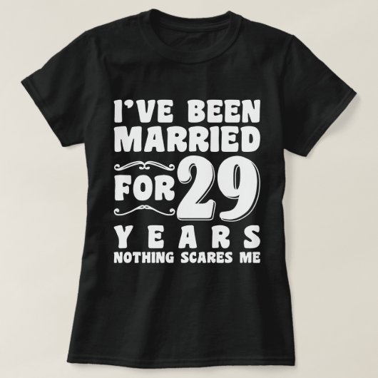 結婚29年目、最高に面白い結婚式 Tシャツ (デザイン正面)