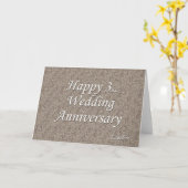 結婚3周年記念日おめでとう カード (黄色い花)