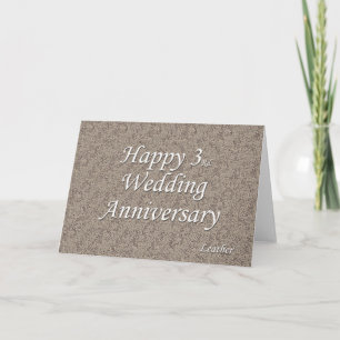結婚3周年記念日おめでとう カード