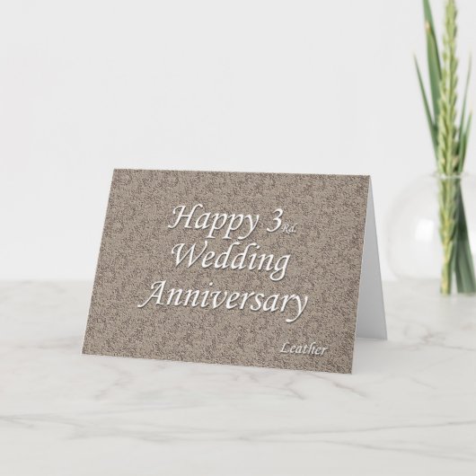 結婚3周年記念日おめでとう カード (正面)