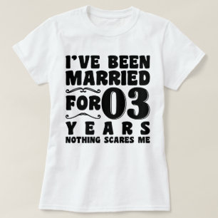 結婚3年目の面白い結婚式 Tシャツ