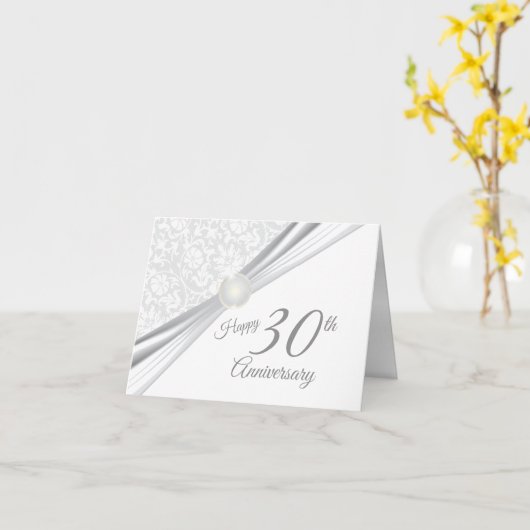 結婚30周年おめでとう カード (黄色い花)