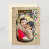 結婚30周年記念の誓いの更新 インビテーションポストカード (正面/裏面)