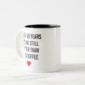 結婚30周年記念パールギフト ツートーンマグカップ (正面左)