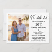 結婚30周年記念フォト「We Still Do」 招待状 (正面)