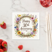 結婚30周年記念ペーパーナプキン、結婚30年 スタンダードカクテルナプキン (インサイチュ)