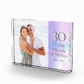 結婚30周年記念 エレガントな真珠 フォトブロック (右)