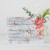 結婚30周年記念　パール　ウェディングリング 招待状 (スタンド正面)