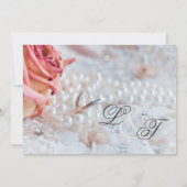 結婚30周年記念　パール　ウェディングリング 招待状 (裏面)