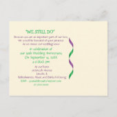 結婚30周年記念 結婚誓約更新のご案内 インビテーションポストカード (裏面)