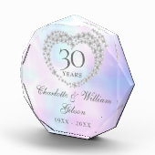 結婚30周年記念 美しいパールハート フォトブロック (右)