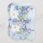 結婚30周年 アスターズ ガーデン フラワー 招待状 (正面/裏面)