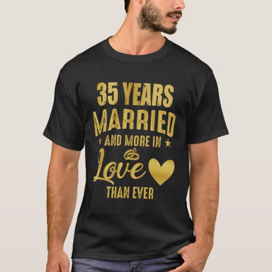 結婚35周年結婚35周年 Tシャツ (正面)