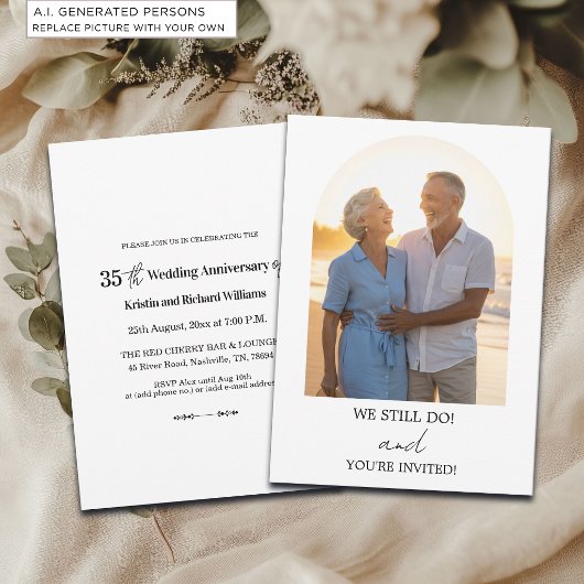結婚35周年記念フォト 招待状