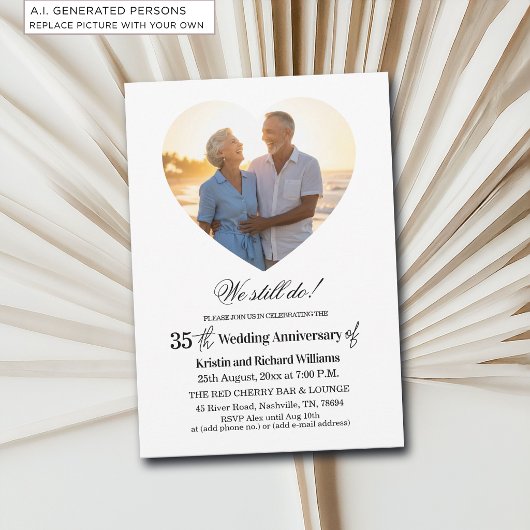 結婚35周年記念フォト 招待状