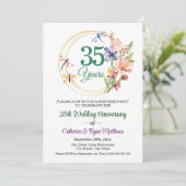 結婚35周年記念フラワーサプライズパーティー 招待状 (スタンド正面)